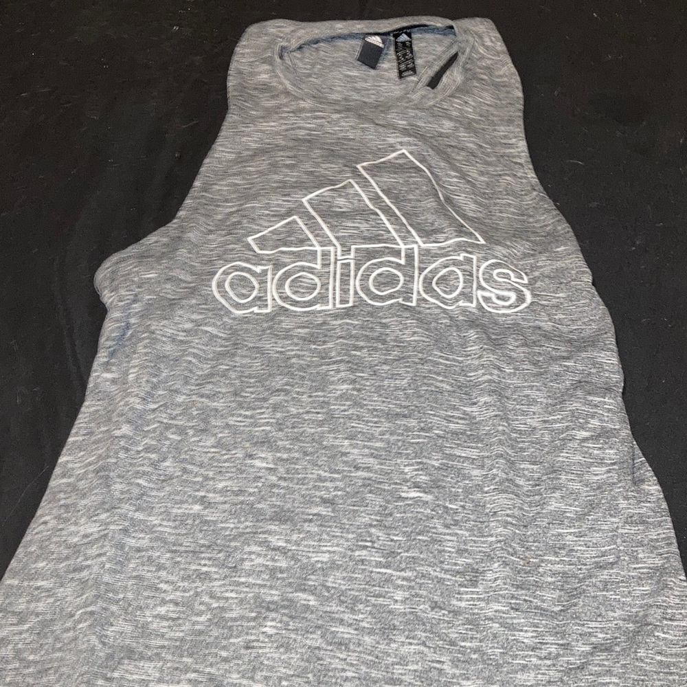 Adidas Heather Gray Sleeveless Top